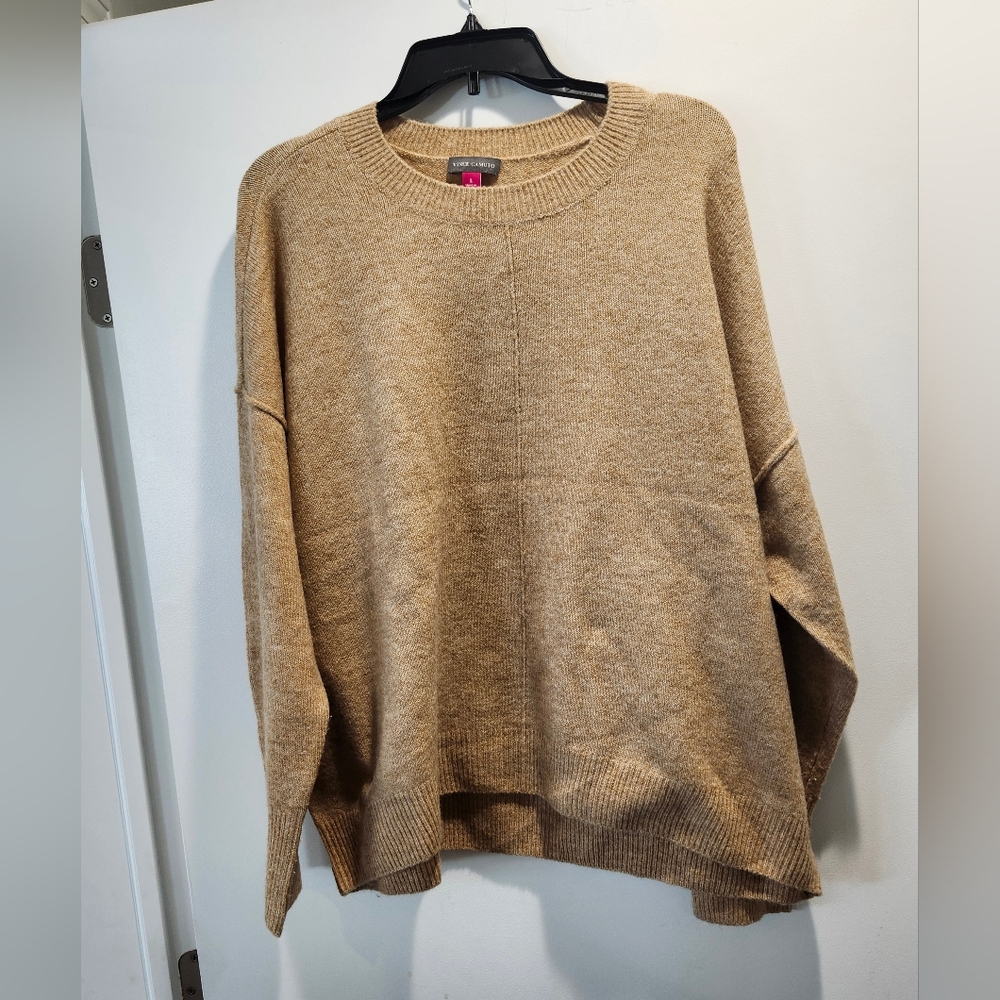 Vince Camuto Men's Camel Crewneck Sweater